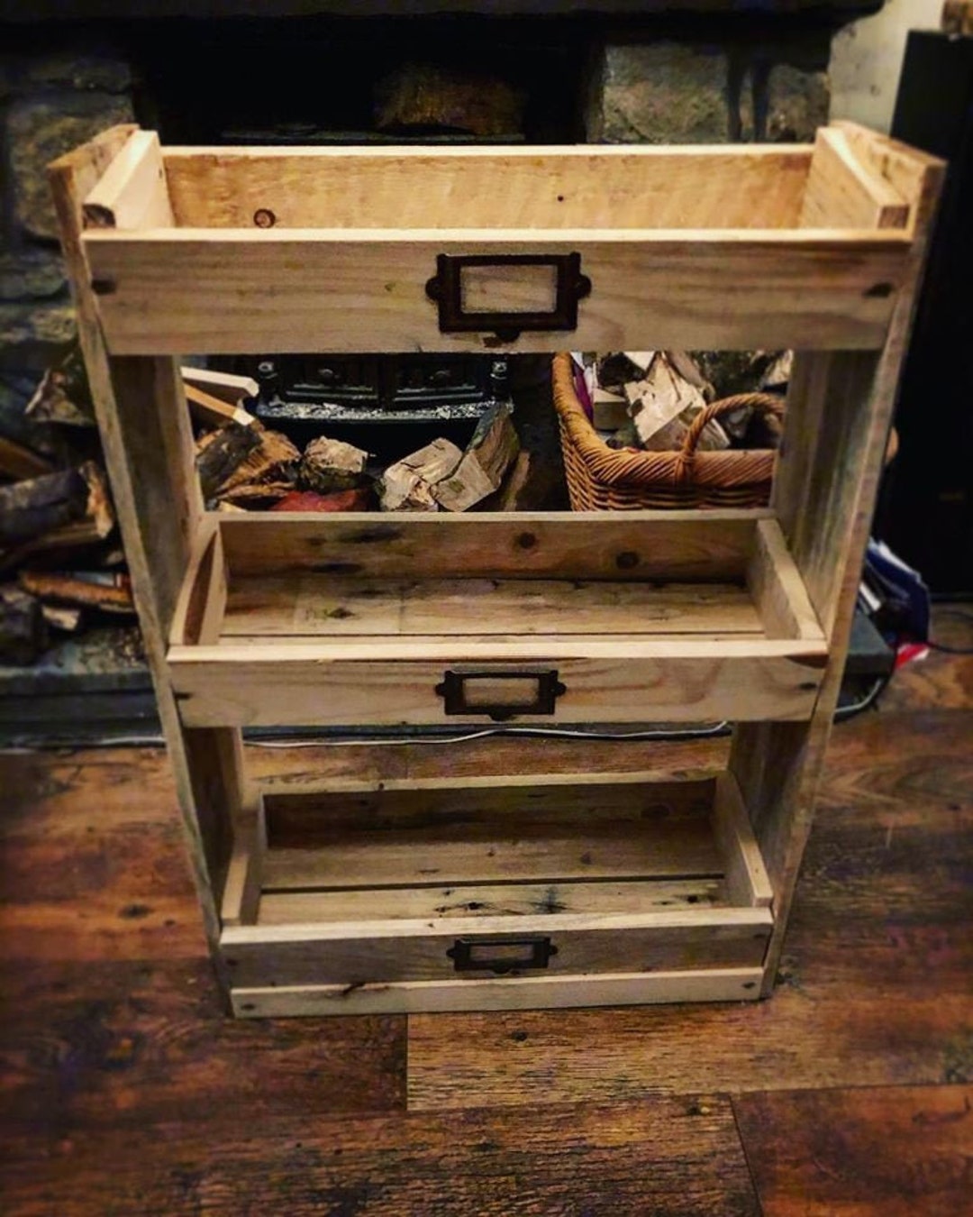 Large Rustic Vegetable Organiser - Etsy