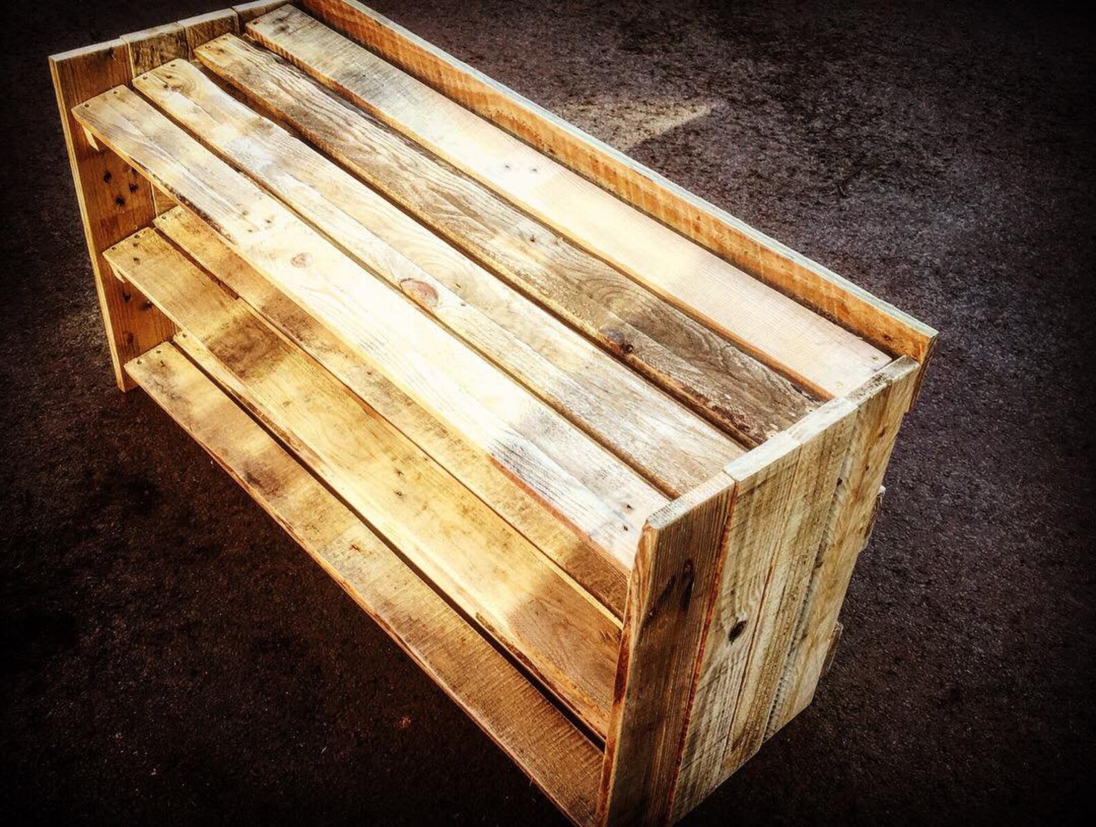 Custom Rustic Handmade Shoe Rack - Etsy