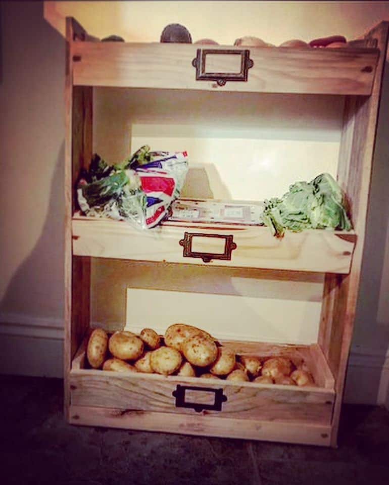 Large Rustic Vegetable Organiser | Etsy