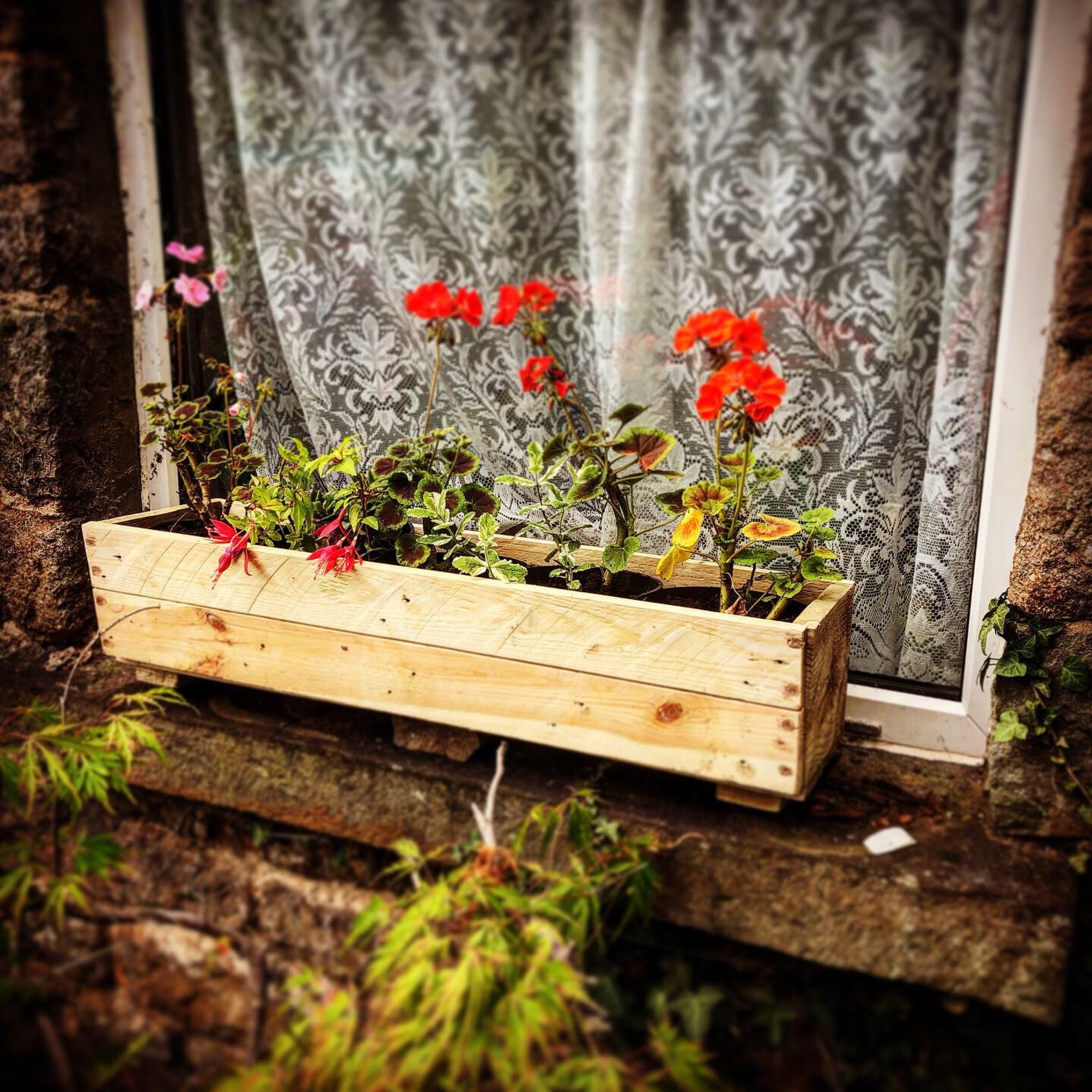 Rustic Garden Planters Window Boxes - Etsy UK