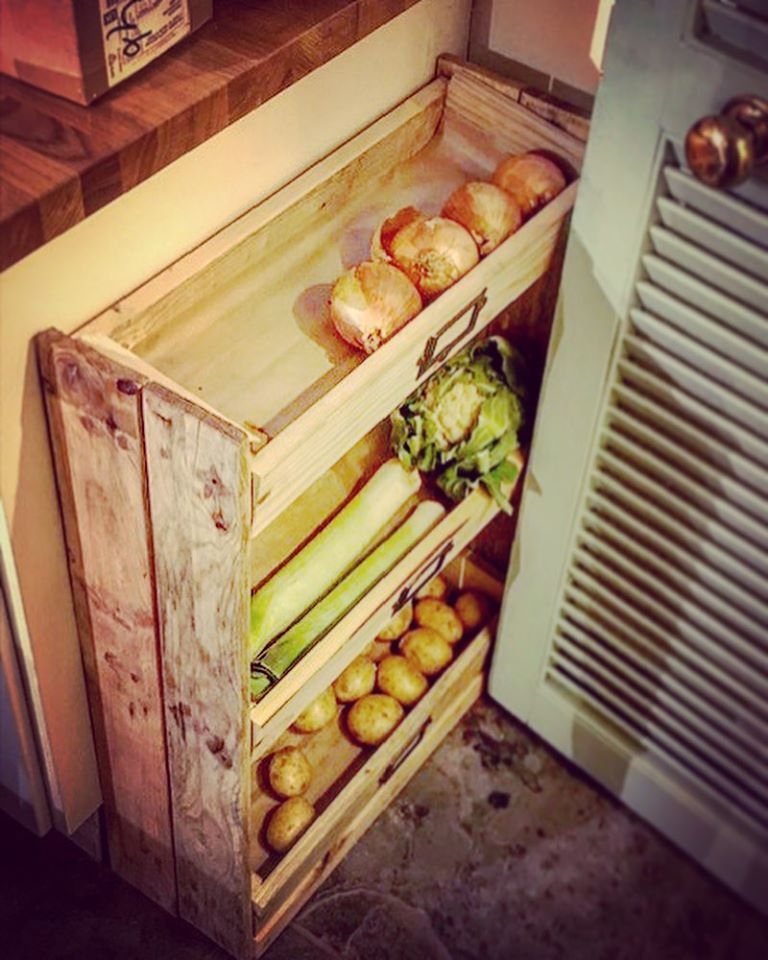 Large Rustic Vegetable Organiser - Etsy