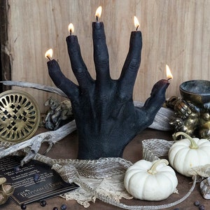 Hand of Glory // Beeswax Candle // Oddities Macabre Curiosities // Curiosity Cabinet // Witch Gift // Halloween Decor