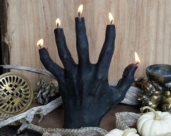 PRE-ORDER Hand of Glory // Beeswax Candle // Oddities Macabre Curiosities // Curiosity Cabinet // Witch Gift // Halloween Decor