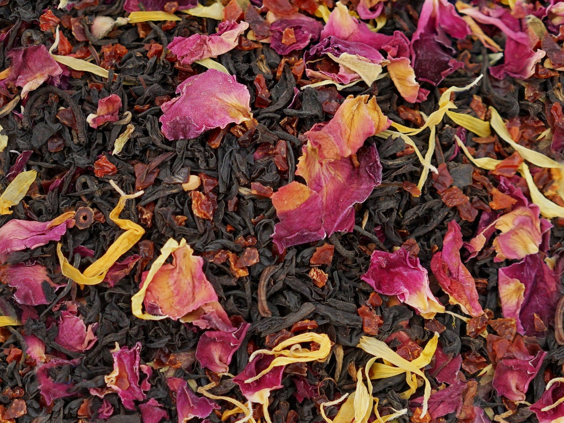 BLACK ROSE TEA // Antioxidant Tea // Rosehip Calendula Rose Etsy