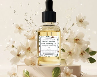 Luxurious Aromatherapy Bath and Body Oil Infused with Organic Flowers & Essential Oils