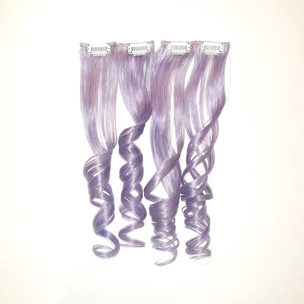 Lavender Hair Extensions Etsy