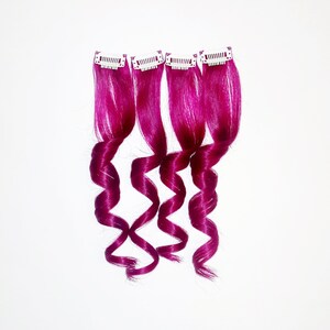Unicorn Hair Extensions Clip In Pastel Hair Extensions Full Etsy