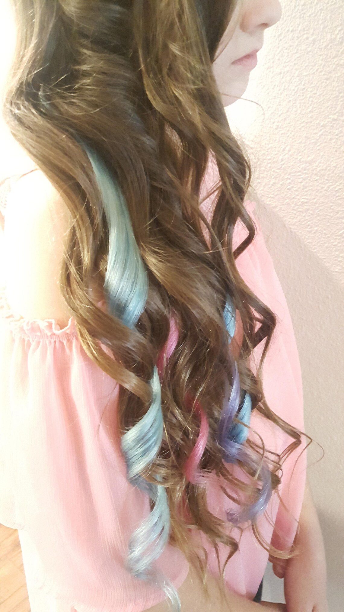 Pastel Hair Extensions Hair Extension Clip Ins Mermaid Hair Etsy