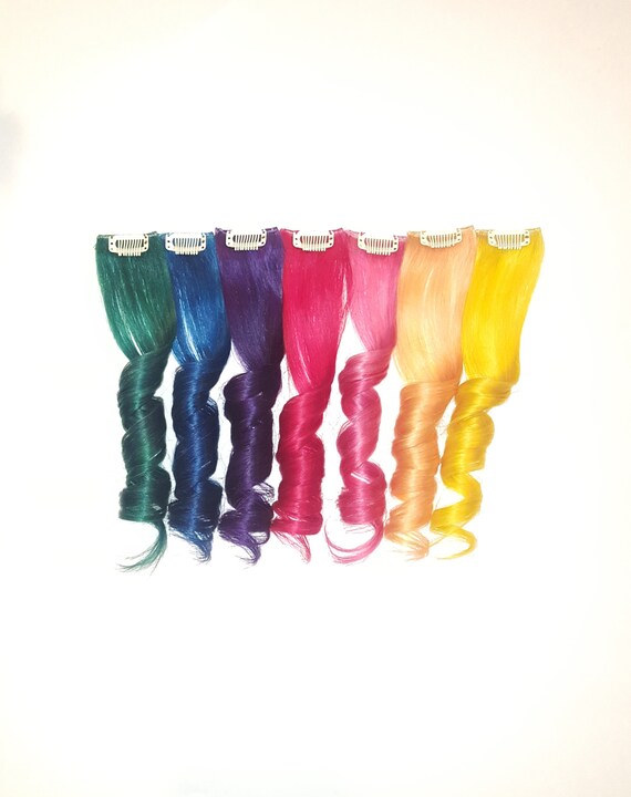 2 Wide Set Of 7 Rainbow Unicorn Mermaid Real Human Etsy