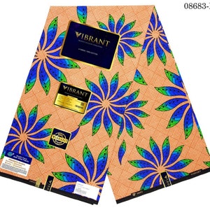 Ankara, AfricanPrint Cotton Print Fabric Ankara (6 Yards. 100% Cotton. African Fashion For dressmaking sewing tailor and craft