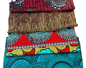 Fat Quarter, Cotton fabric, bundle, 4 pieces fat quarter, Ankara fabric. Quilting, patchwork Fabric