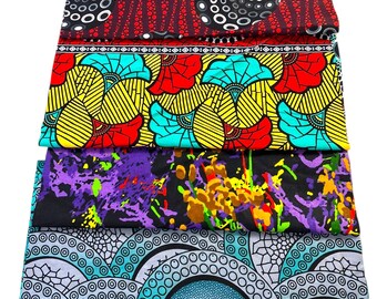 Fat Quarter, Cotton fabric, bundle, 4 pieces fat quarter, Ankara fabric. Quilting, patchwork Fabric