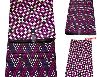 Mix & Match,Ankara,African,Print Fabric,(4 and2 yards)100% Cotton,African,Fashion For dressmaking,sewing,craft,hobby,bespoke tailoring