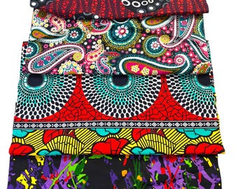 Fat Quarter, Cotton fabric, bundle, 4 pieces fat quarter, Ankara fabric. Quilting, patchwork Fabric