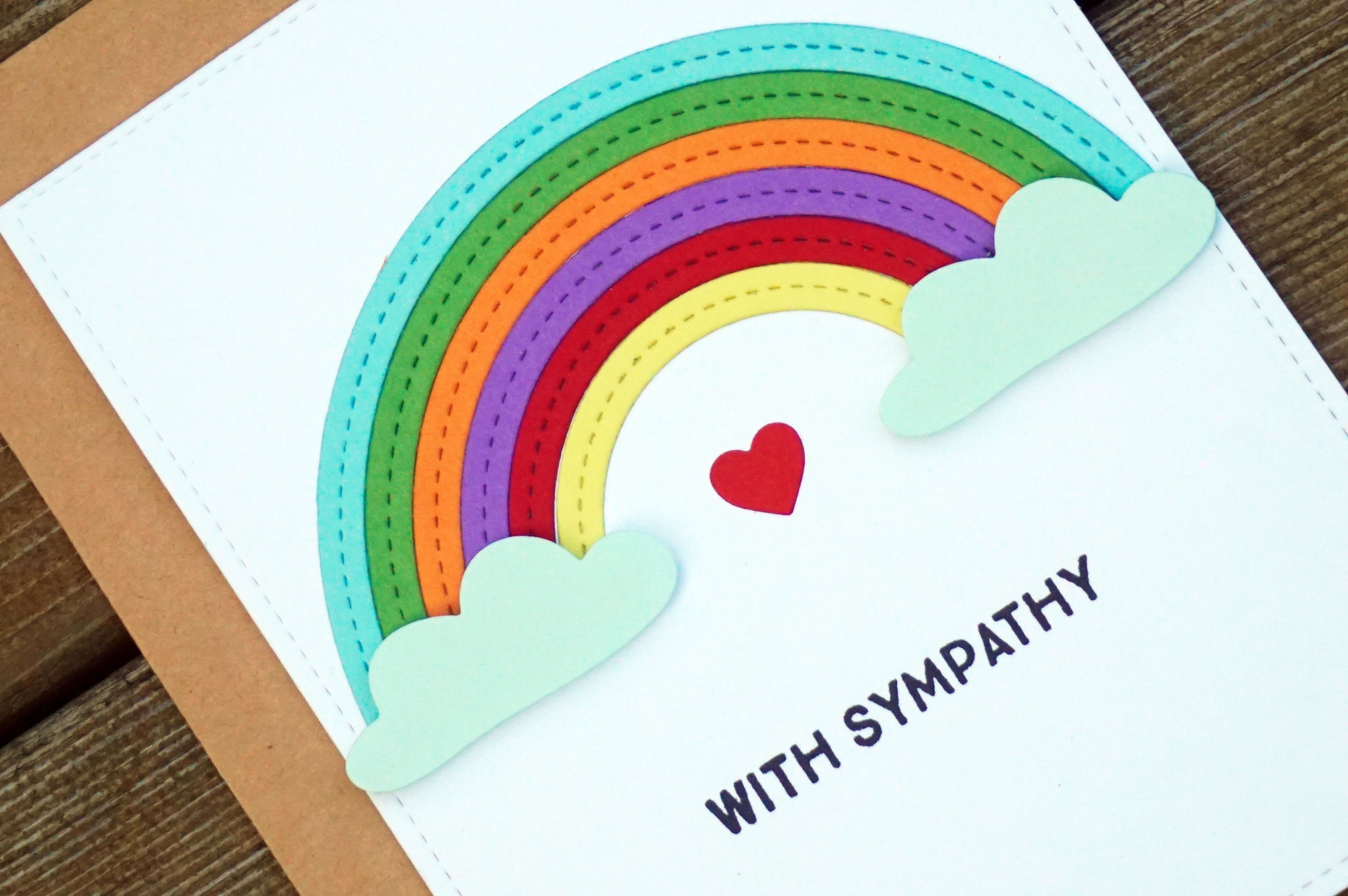 Rainbow Sympathy Card for Loss of Pregnancy Baby Fur Baby Etsy