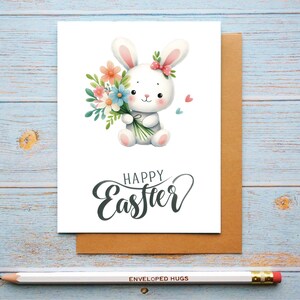 Jeu de cartes de Pâques pour enfants, lapin de Pâques, chasse aux œufs, cadeau de panier de Pâques, carte de Pâques pour fils, fille, petit-fils, petite-fille, joyeuses Pâques