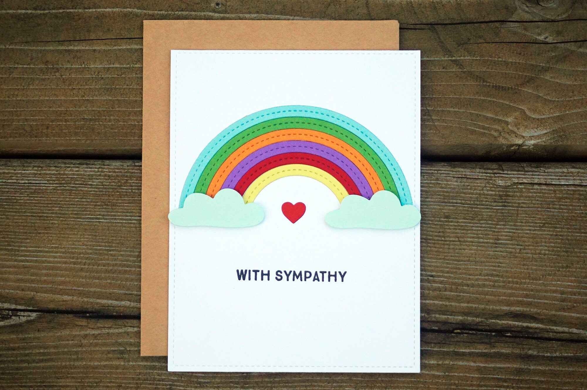 Rainbow Sympathy Card for Loss of Pregnancy Baby Fur Baby Etsy