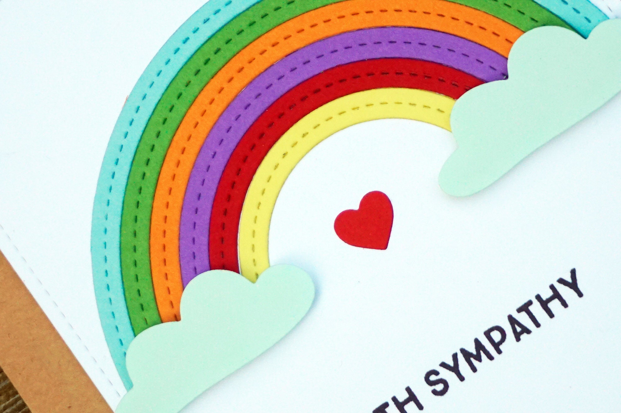 Rainbow Sympathy Card for Loss of Pregnancy Baby Fur Baby Etsy