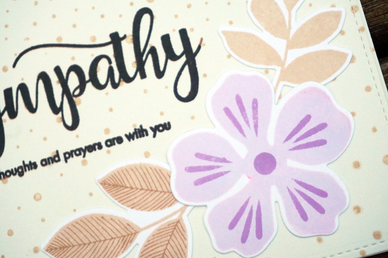 Sympathy Card Floral Deepest Sympathy Our Thoughts And Prayers Are With You Memorial Card Sorry For Your Loss Card Thinking Of You Paper Paper Party Supplies