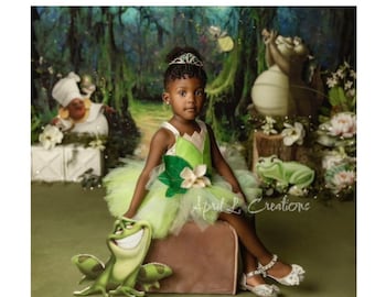 Frog Princess Inspired Birthday Outfit | Frog Princess Inspired Costume | Frog Princess Inspired Birthday Dress| Baby Princess Outfit