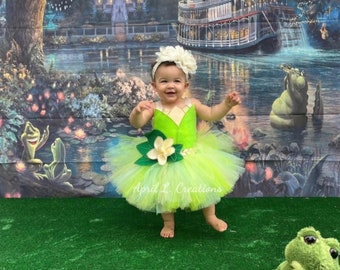 Frog Princess Inspired Birthday Outfit | Frog Princess Inspired Costume | Frog Princess Inspired Birthday Dress| Baby Princess Outfit