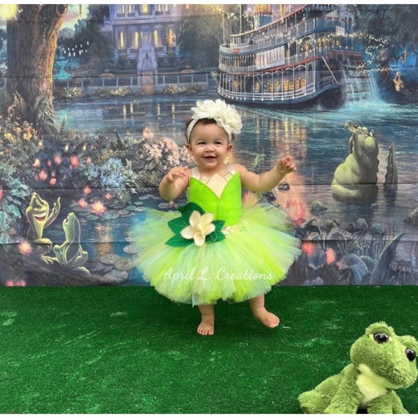 Frog Princess Inspired Birthday Outfit | Frog Princess Inspired Costume | Frog Princess Inspired Birthday Dress| Baby Princess Outfit