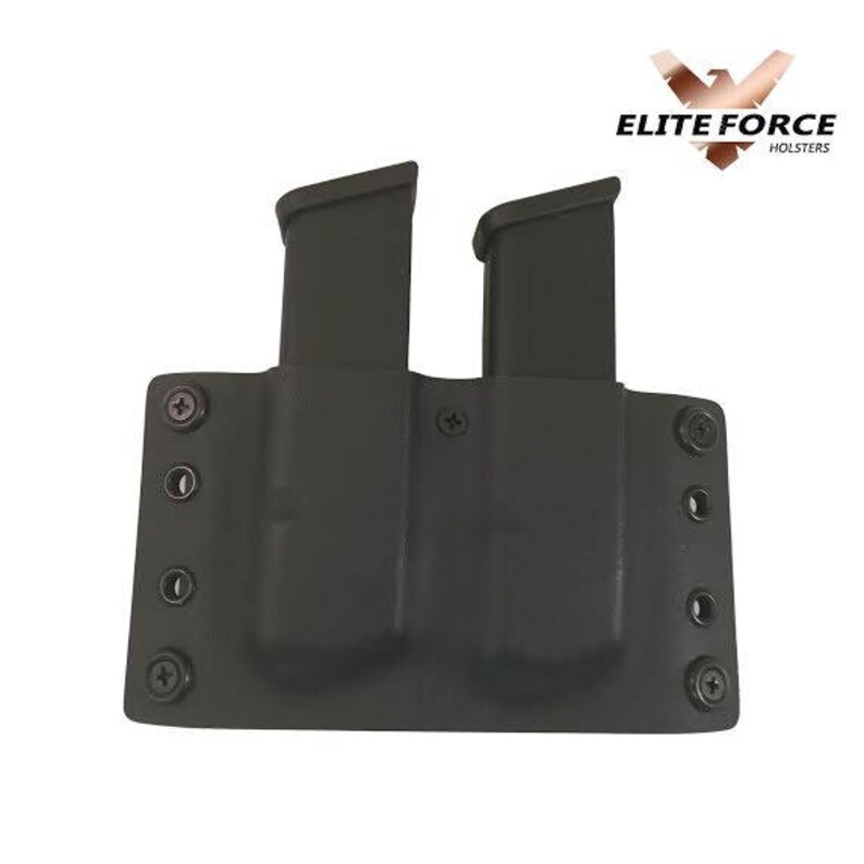 Glock 43 9MM double OWB Kydex Magazine Pouch Carrier 90/10 Etsy