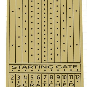 Juego de carreras de caballos (13" x 20") - Archivos CNC