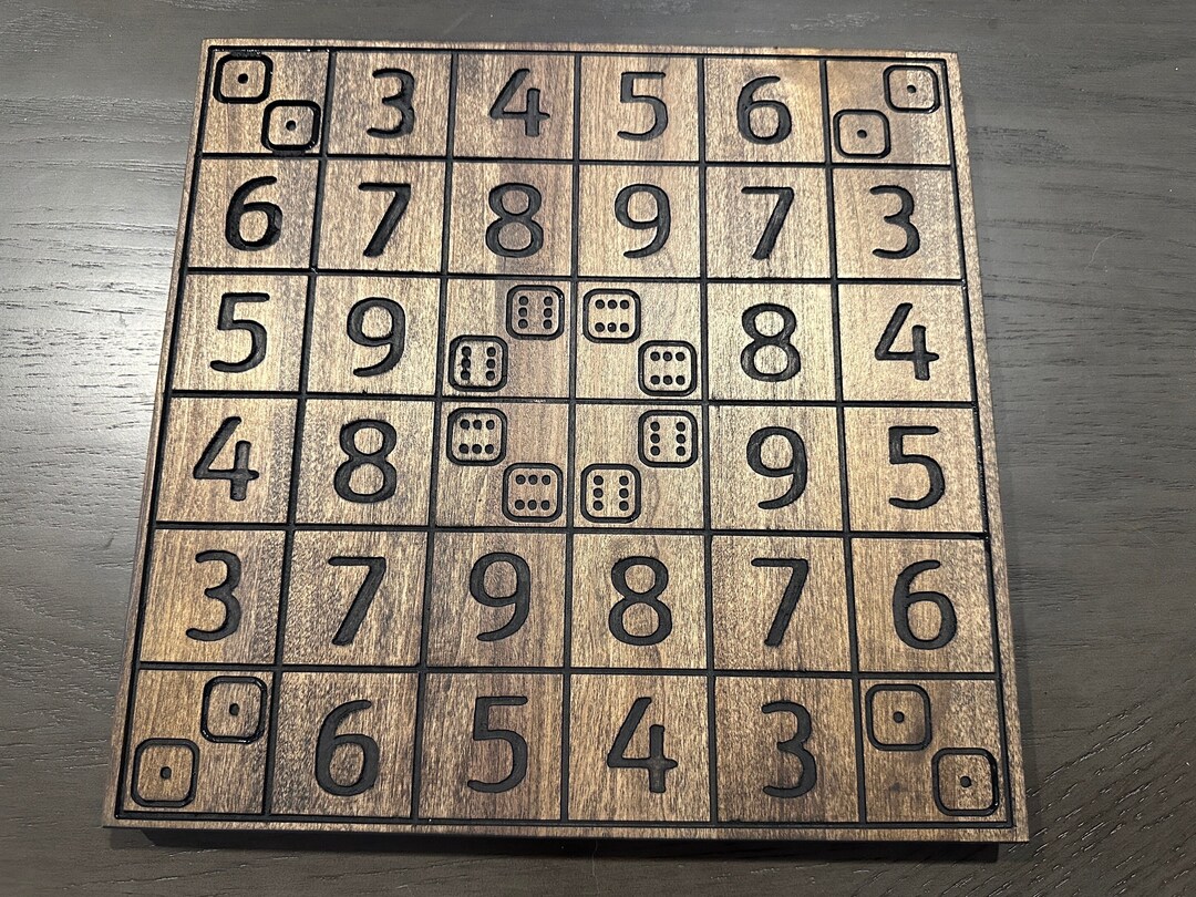 Dice Sequence Game Board CNC Files Etsy Australia