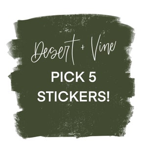 Naklejki Pick 5 Desert and Vine | Pakiet naklejek