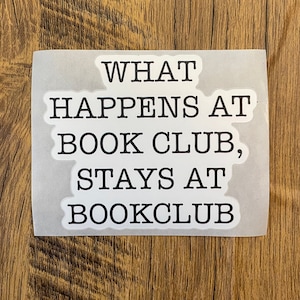 Bookclub Sticker | Book Club Sticker | Bookish Sticker | Bibliophile Sticker | Book Lover Sticker | Reader Sticker