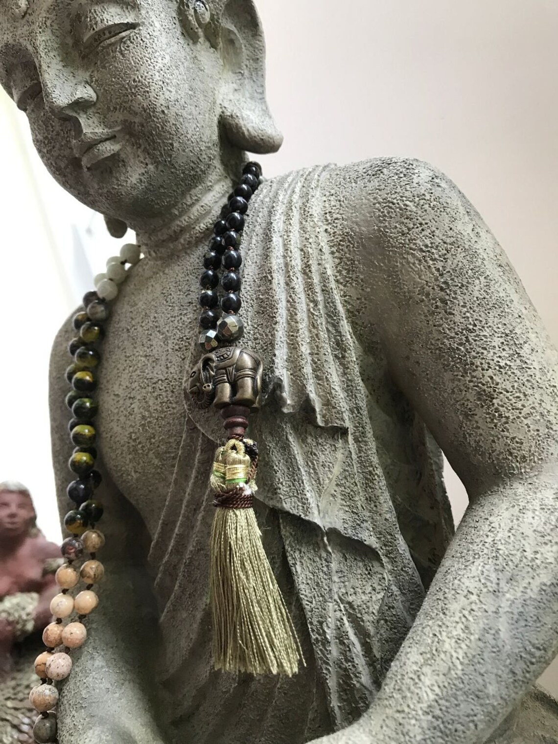 MALA Yoga Beads Meditation Beads Gemstone Jewelry BoHo Etsy