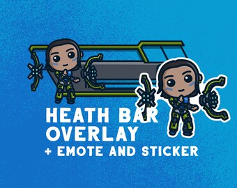 Conduit Apex Legends Gesundheitsleiste Overlay / Emote für Twitch Tracking / Stream labs OBS / Inklusive Gesundheitsleiste und Emote Sticker.