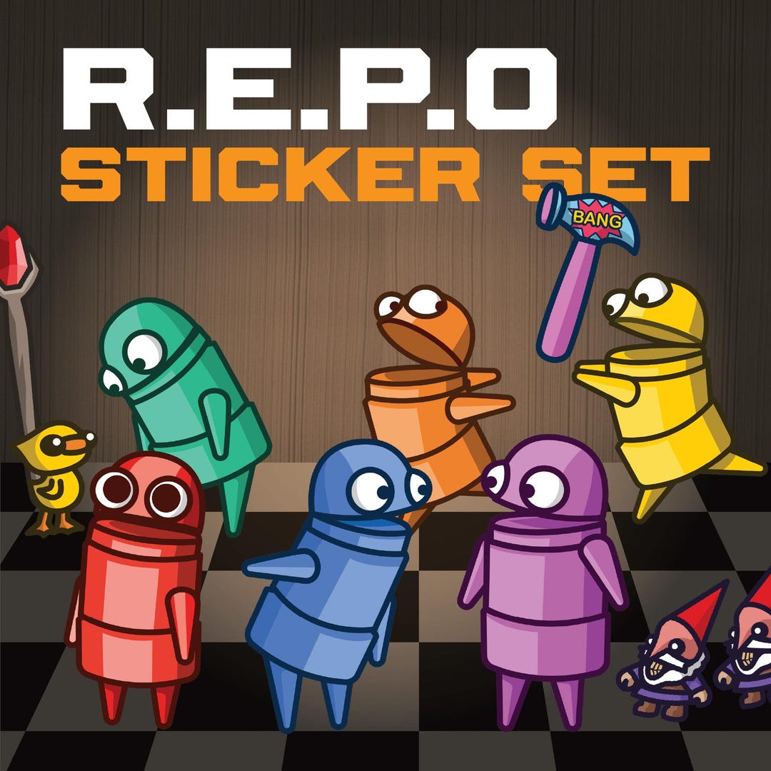 Repp Sticker R.E.P.O Game Robot Stickers / Illustrations / Plus Duck Apex Predator ...