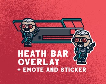 Ballistic Apex Legends Gesundheitsleiste Overlay / Emote für Twitch Tracking / Stream labs OBS / Inklusive Gesundheitsleiste und Emote Sticker.