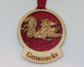 Toppe Termoadesivi Grandi Toppa Ricamata South Carolina Gamecocks - Logo 2.5 Pollici, Da Cucire O Ferro, Made In USA Patch Cucibile Logo College - Foto 4