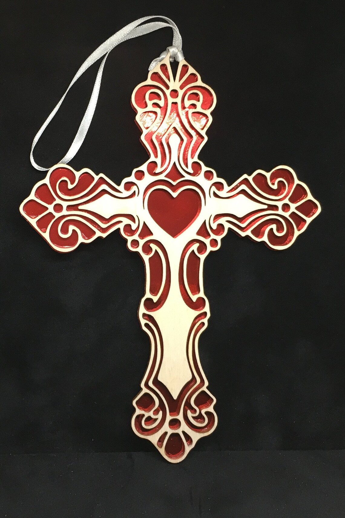 Wooden Cross Ornament Wooden Cross Home Decor Hanging Cross Etsy