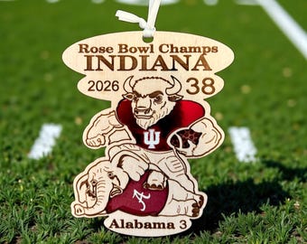 Indiana, Indiana Hoosiers, Campeones del Rose Bowl, Universidad de Indiana, Adorno, Adorno de los Hoosiers