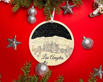 Los Angeles Skyline Ornament **Los Angeles Ornament **Los Angeles Skyline** Los Angeles CA** Los Angeles Ornament** Los Angeles Décor