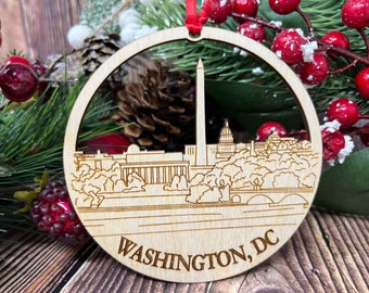 Washington DC Skyline Ornament **Washington DC Ornament **Washington Dc Skyline** Washington DC Décor** Washington dc Gift** Washington dc
