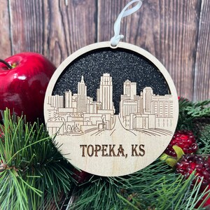 Topeka Skyline Ornament **Topeka Ornament **Topeka Skyline** Topeka KS** Topeka Kansas** Kansas Ornament** Topeka Décor**Topeka Gift