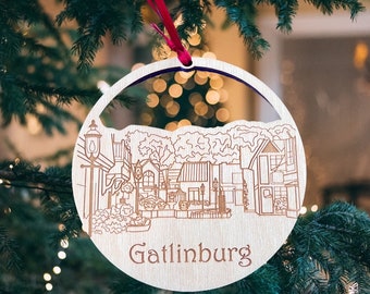 Gatlinburg, Gatlinburg Ornament, Gatlinburg Souvenir, Gatlinburg TN, Gatlinburg Vacation, Gatlinburg Christmas Ornament, Gatlinburg Gift