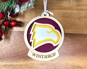 Winthrop Ornament, Winthrop Eagles, Winthrop University, Winthrop Art, Winthrop Music, Winthrop Christmas Gift, Winthrop Eagles Basketball