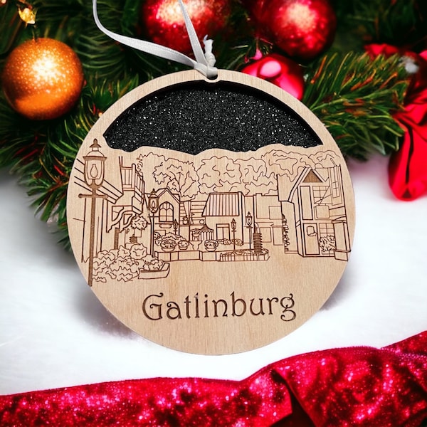 Gatlinburg, Gatlinburg Ornament, Gatlinburg Souvenir, Gatlinburg TN, Gatlinburg Vacation, Gatlinburg Christmas Ornament, Gatlinburg Gift