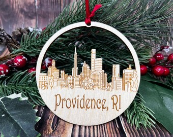 Providence Skyline Ornament **Providence Ornament **Providence Skyline** Providence RI** Providence Rhode Island** Rhode Island Ornament