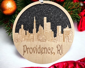 Providence Skyline Ornament **Providence Ornament **Providence Skyline** Providence RI** Providence Rhode Island** Rhode Island Ornament