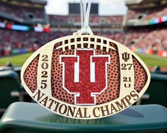 Indiana Score, Indiana Hoosiers, National Champs, Indiana University, Ornament, Hoosiers Ornament