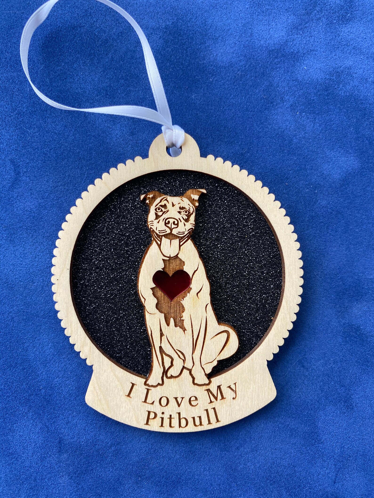 Pitbull Ornament Pitbull Christmas Ornament Dog | Etsy