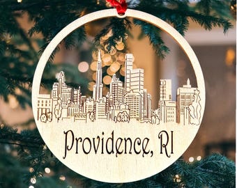 Providence Skyline Ornament **Providence Ornament **Providence Skyline** Providence RI** Providence Rhode Island** Rhode Island Ornament