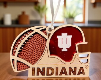 Indiana, Indiana Hoosiers, Big Ten Champs, University of Indiana, Ornament, Hoosiers Ornament